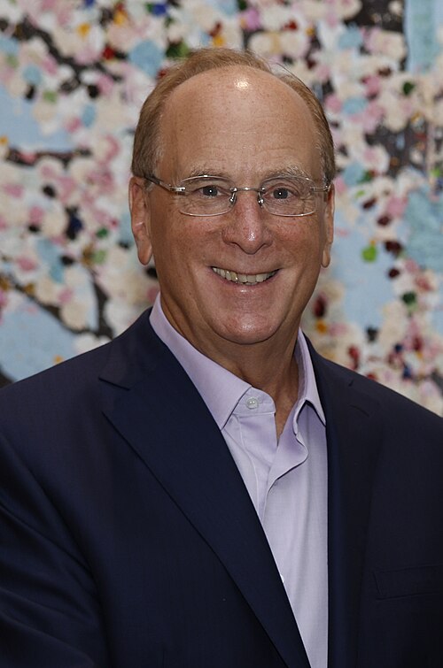 Larry Fink of BlackRock, photographed in 2025
